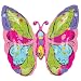 Whimsical Garden Butterfly Shaped Foil 25in Balloon
