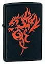 Original Zippo Windproof Lighter | Hidden Dragon/Black Matte | Lifetime Warranty