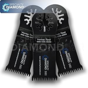Versa-Tool DB3C 1-3/8-Inch Precision Japan Universal Oscillating Saw Blade For Dremel Multi-Max, 3 Pack