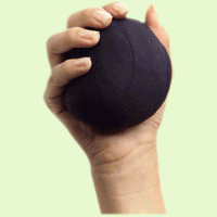 ErgoBeads Hand Exerciser and Stress Ball - Heather Grey