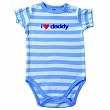 Luvable Friends Sayings Bodysuits for Baby Boys, I -heart- Daddy - 0-3 months