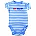 Luvable Friends Sayings Bodysuits for Baby Boys, I -heart- Daddy - 0-3 months