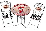IMAGE OF Mississippi Ole Miss Rebels Bistro Table and 2 Chairs