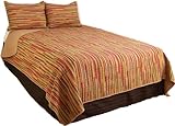 IMAGE OF Logan Stripe Full Queen Quilt with 2 Shams