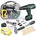 STEAM Life Kids Tool Set with Power Toy Drill | Toy Tool Set Contains Tool Box and Toy Hammer, Goggles, Power Drill and 11 More Play Tools