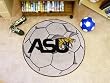 Alabama State Univ Soccer Ball 29" Round Floor Mat (Rug) - Alabama State Hornets