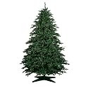 Barcana 10-Foot Alaskan Deluxe Fir PE/PVC Ready-Trim Christmas Tree with 2000 Clear Mini Lights