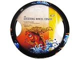 Microfiber Faux Suede Steering Wheel Cover - Ed Hardy by Christian Audigier - Koi