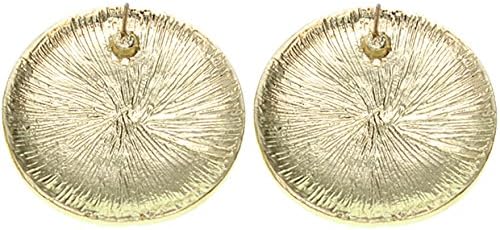 Purple Boss Enamel Gold Texture Post Earrings