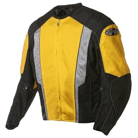 Joe Rocket constellation 5.0 Mens Mesh Textile Motorcycle Jacket Yellow/Black Large