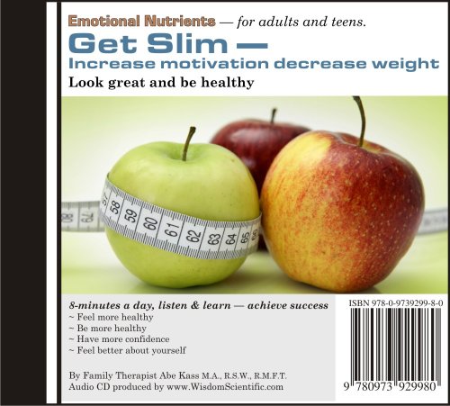 Get Slim: Gain the Proper Motivation for Healthy Weight Loss. This program is not a diet plan, but it will help you stick to the diet of your choice.