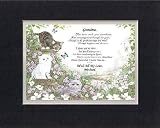 Personalized Poem for Grandmother - Grandma, Please know I love You So . . .Poem on 11 x 14 inches Double Beveled Matting (Black On White)