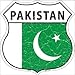 Smart Blonde Pakistan Flag Highway Shield Metal Sign HS-363