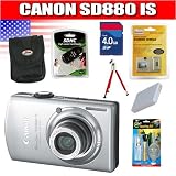 cheap Canon PowerShot SD880IS 10MP Digital Camera with 4x Wide Angle Optical Image Stabilized Zoom (Silver) Package 3
