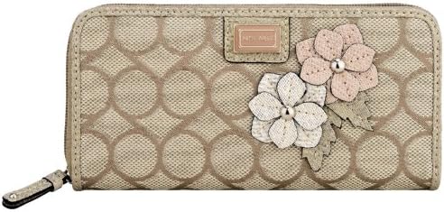 Nine West Show Stopper Applique Zip Around Wallet