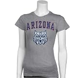 Arizona Wildcats Ladies Ash Big Arch n' Logo T-shirt