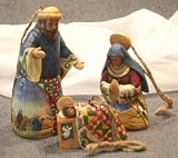 Nativity Ornaments / Set of 3 ~ Jim Shore Heartwood Creek