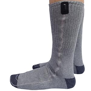 Prosmart Unisex Heated Socks Size 6-10 US Gray