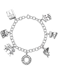 Family Promises Sterling Silver Charm Bracelet