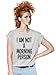 I Am Not A Morning Person Funny Grumpy Mens & Ladies Unisex Fit T-Shirt