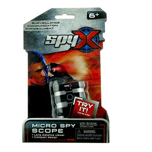 SpyX Micro Spy Scope Powerful Mini Monocular with Light. Spy Toy. See