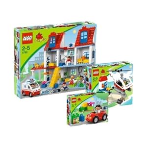 Duplo Lego Krankenhaus on Lego Duplo 5793 5794 5795 Gro  Es Krankenhaus Set  Amazon De