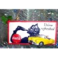 Retro Coca Cola Coke Bottle Drive Refreshed Billboard Christmas Ornament #CC0710