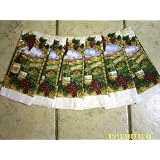 WINE VINEYARD 6 PIECE KITCHEN DISH TOWEL SET