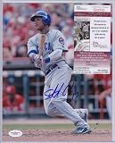 Starlin Castro Chicago Cubs Signed Autographed Photo Jsa Coa Matching Numbers