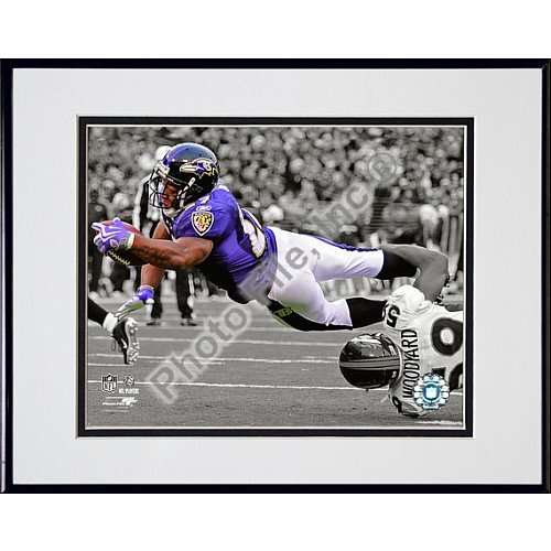 Photo File Baltimore Ravens R. Rice Framed Photo