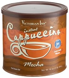 Victorian Inn Instant Cappuccino, Mocha, 16-Ounce Canisters (Pack of 6)