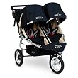 BOB Revolution 12" Aluminum Wheel Duallie Stroller in Black