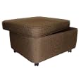 NW Enterprises Jumbo Rectangle Fabric Storage Ottoman, Chestnut