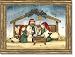 O Come Let us Adore Him Folk Art Religious Advent Calendar with Christmas Prayer Holy Pamphlet