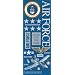 Military Foil Embossed StickersAir Force