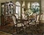 FRENCH PROVINCIAL 7PC DINING ROOM TABLE SET FURNITURE: Pedestal Table, 2 Arm Chairs and 4 Side Chairs
