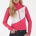 Bench Womens Track Top Contrast Panel Fandango Pink