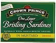 Crown Prince One Layer Brisling Sardines in Mustard, 3.75-Ounce Cans (Pack of 12)