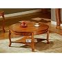NailHead Style Round Occasional Cocktail Coffee Table