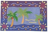 Tropical Breeze Handmade Washable Rug Door Bath Mat by Jellybean