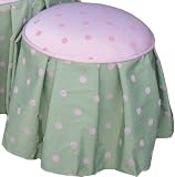 Angel Song Bubblegum - Pink/Green Princess Child Ottoman