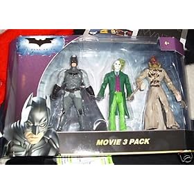 Batman Dark Knight Movie 3 Pack Figures by
