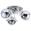 Polished Chrome 3 Way Arco Eyeball Spotlight