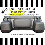 Zoom Produkt-Bild: 150 Liter Quad - ATV Universal Transport Koffer aus hochwertigem Kunststoff, inkl. Sicherheitsschl&ouml;&szlig;er, R&uuml;ckenlehne, Montagematerial und verst&auml;rkter Bodenschale
