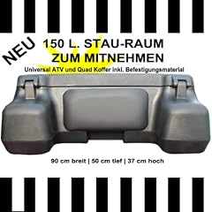 150 Liter Quad - ATV Universal Transport Koffer aus hochwertigem Kunststoff, inkl. Sicherheitsschl��er, R�ckenlehne, Montagematerial und verst�rkter Bodenschale