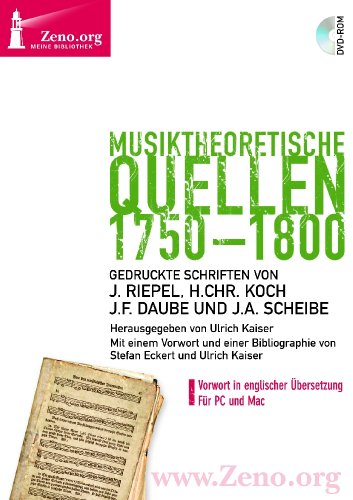 Musiktheoretische Quellen 1750�1800