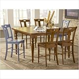 IMAGE OF Barbados Counter Height Dining Table in Honey Oak