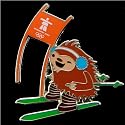 2010 Winter Olympics Skier Quatchi Collectible Pin