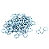 uxcell　スクリューフックアイ　シープアイネジ　リングヒツジアイネジフック　5＃モデル　60個