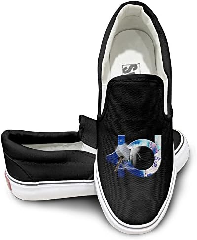 Nubia KD Hammer Logo Slip-on Unisex Flat Canvas Shoes Sneaker Black 41